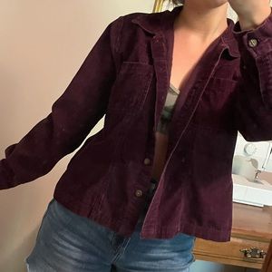 Purple corduroy jacket